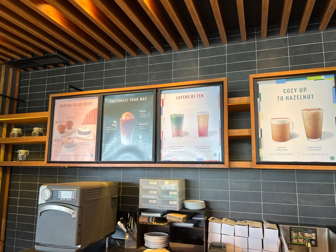 Starbucks at Deltamas menu