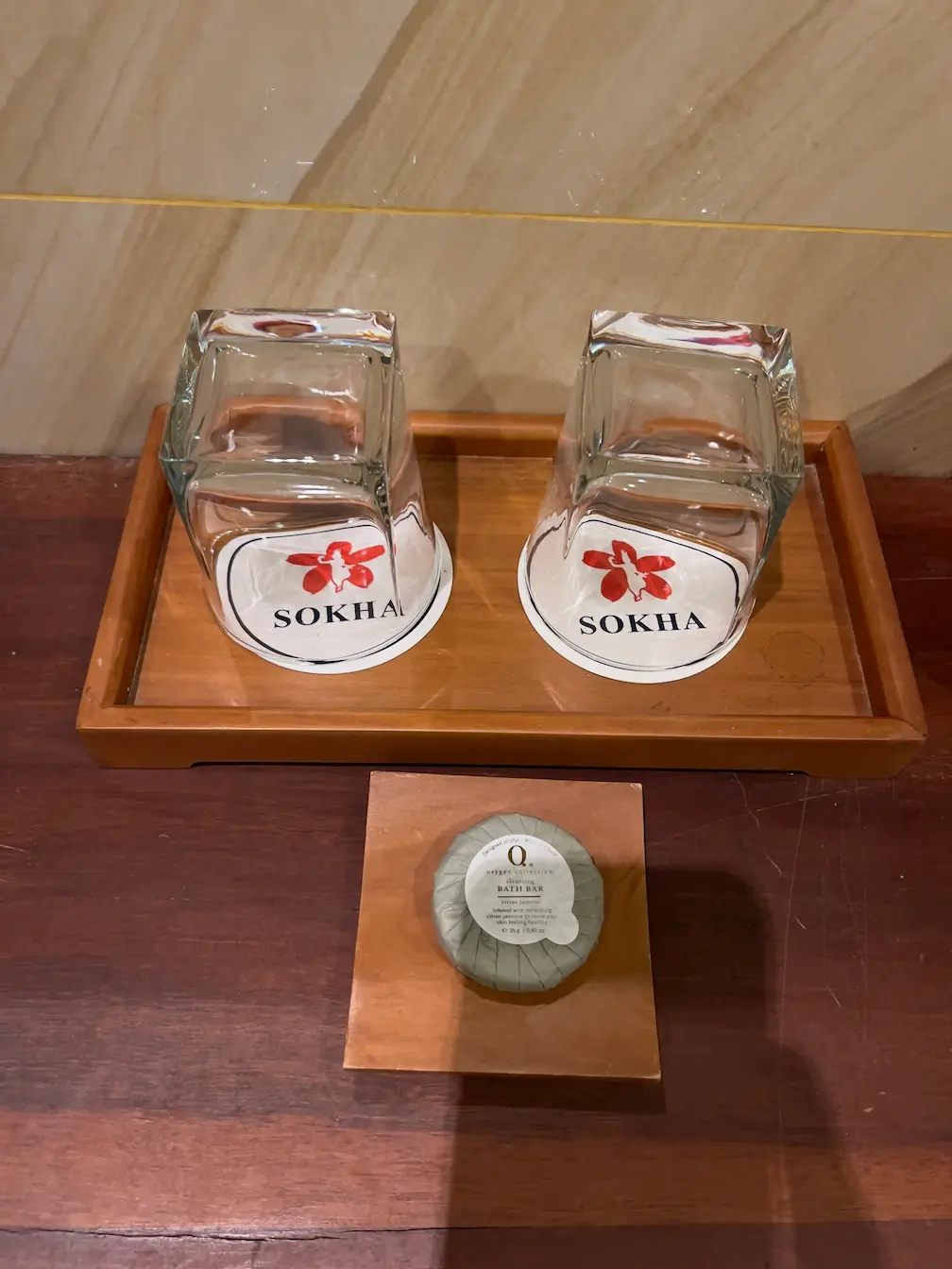 Sokha Siem Reap Resort & Convention hotel soap and cup